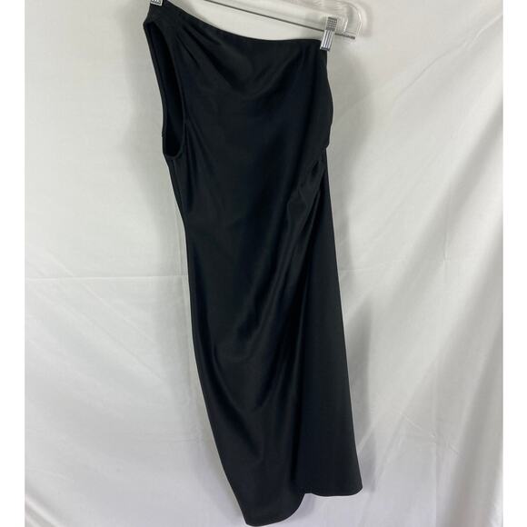 Armani Exchange One Shoulder Black Dress Size 2 - Picture 1 of 4